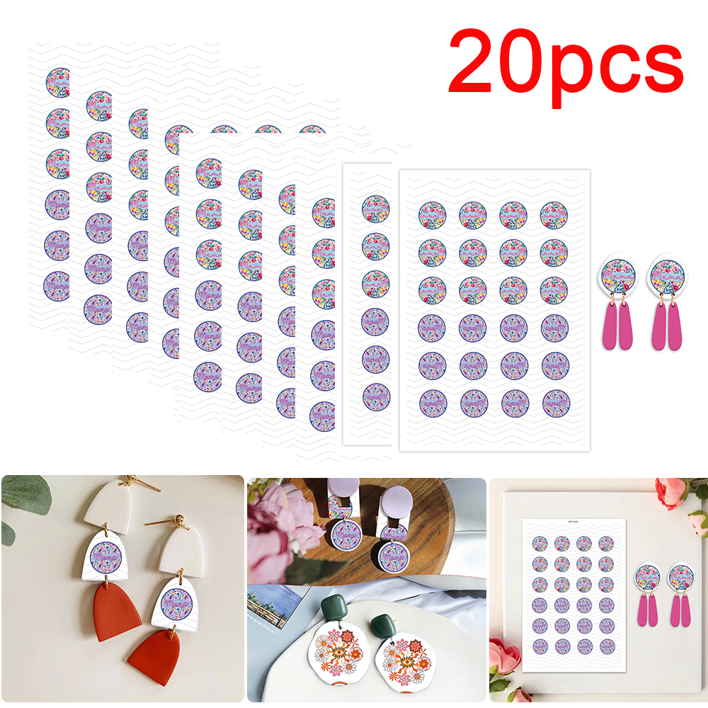 Jewelry & Watches Store - 20pcs/set Mother's Day/Mama Pattern Polymer Clay