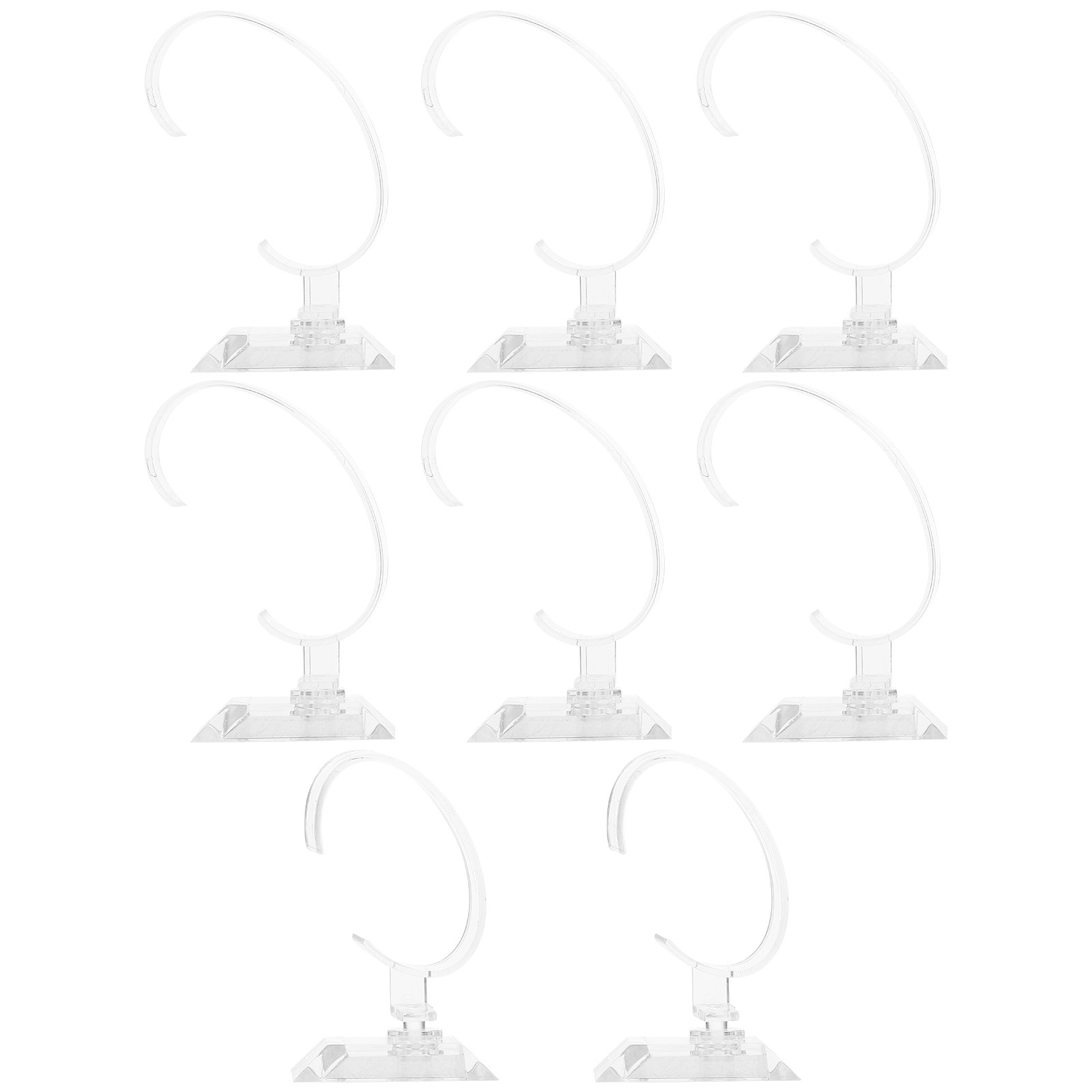 Jewelry And Watches Inc - 8pcs Stand ABS C Plastic Watch