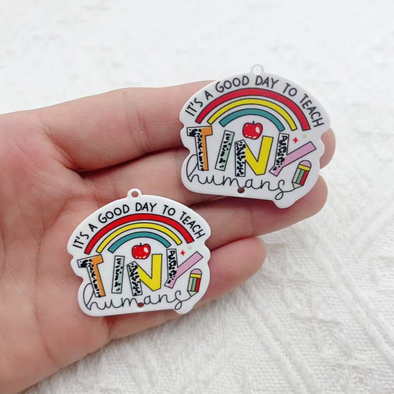 Jewelry & Watches Store - 10pcs Teacher's Day Acrylic Double sided