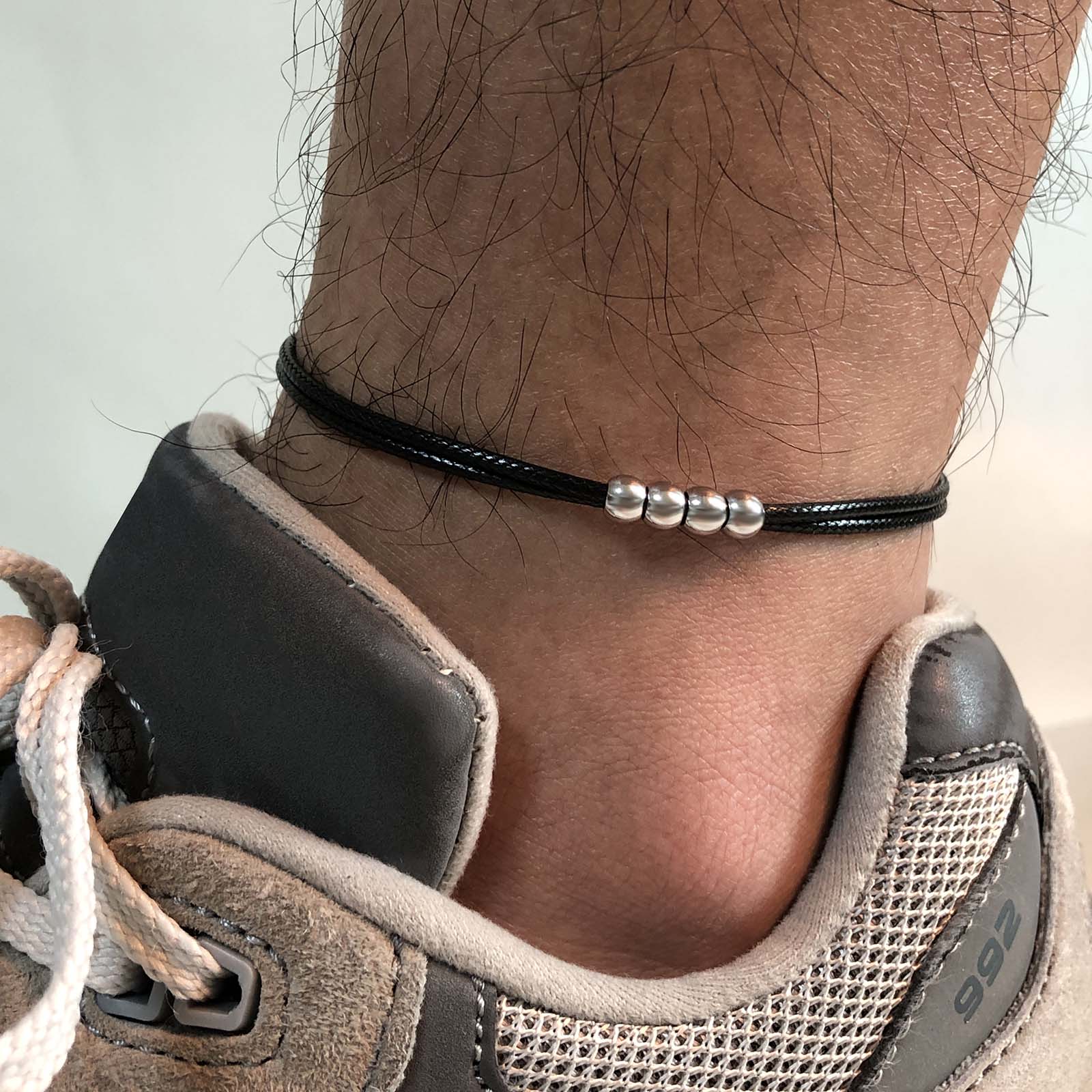 Jc Jewelry & Watches Photos - Men's Stylish Black Rope Chain Ankle