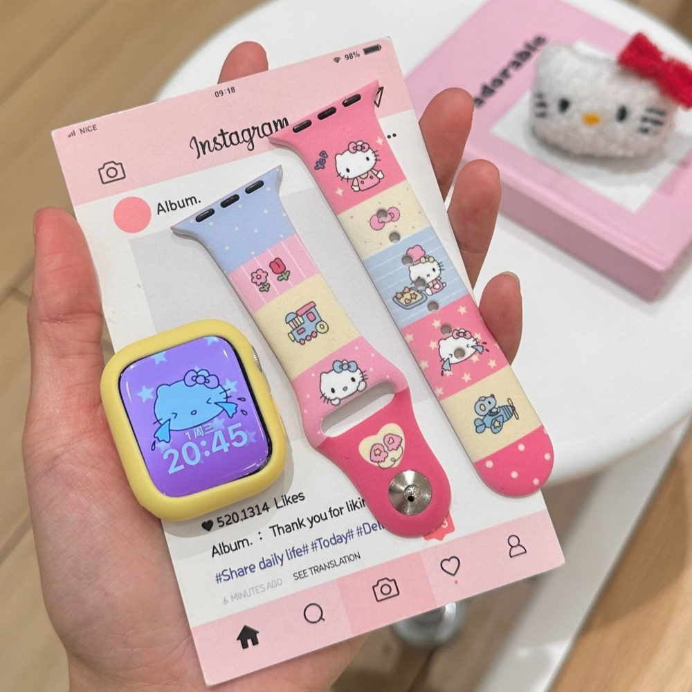 Jewelry Stores Watches - Anime Sanrio Lovely Kitty Silicone Band