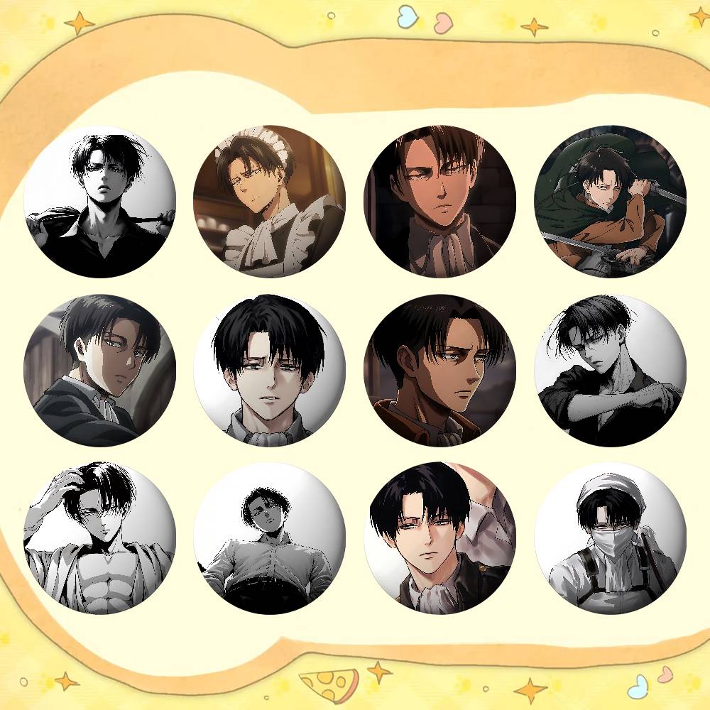 Levi Jewelry & Watches Inc - L-Levi A-Ackerman Badges Tinplate Soft Button
