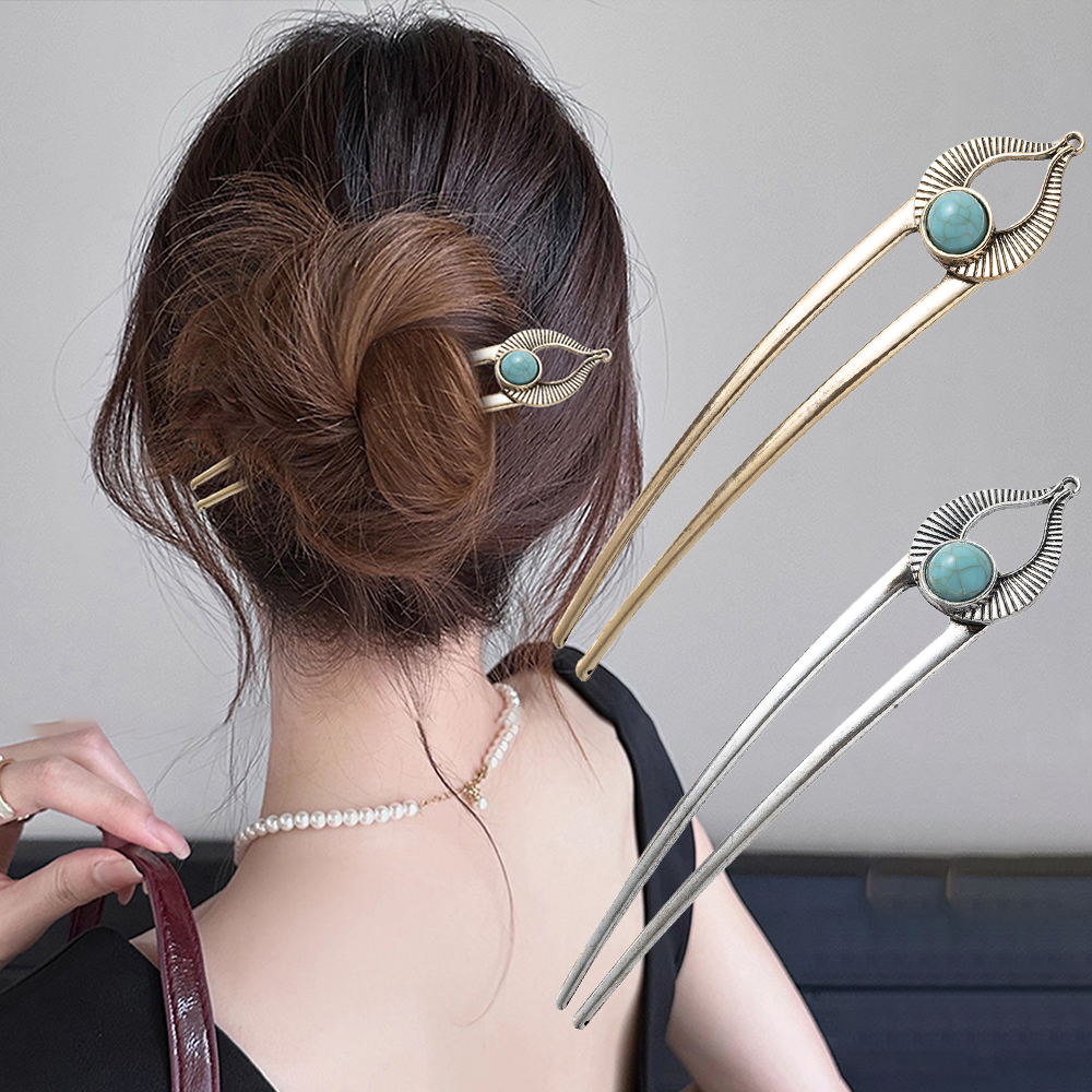 Shop Jewelry & Watches Near Me - Egypt Turquoise U Shape Hair Fork