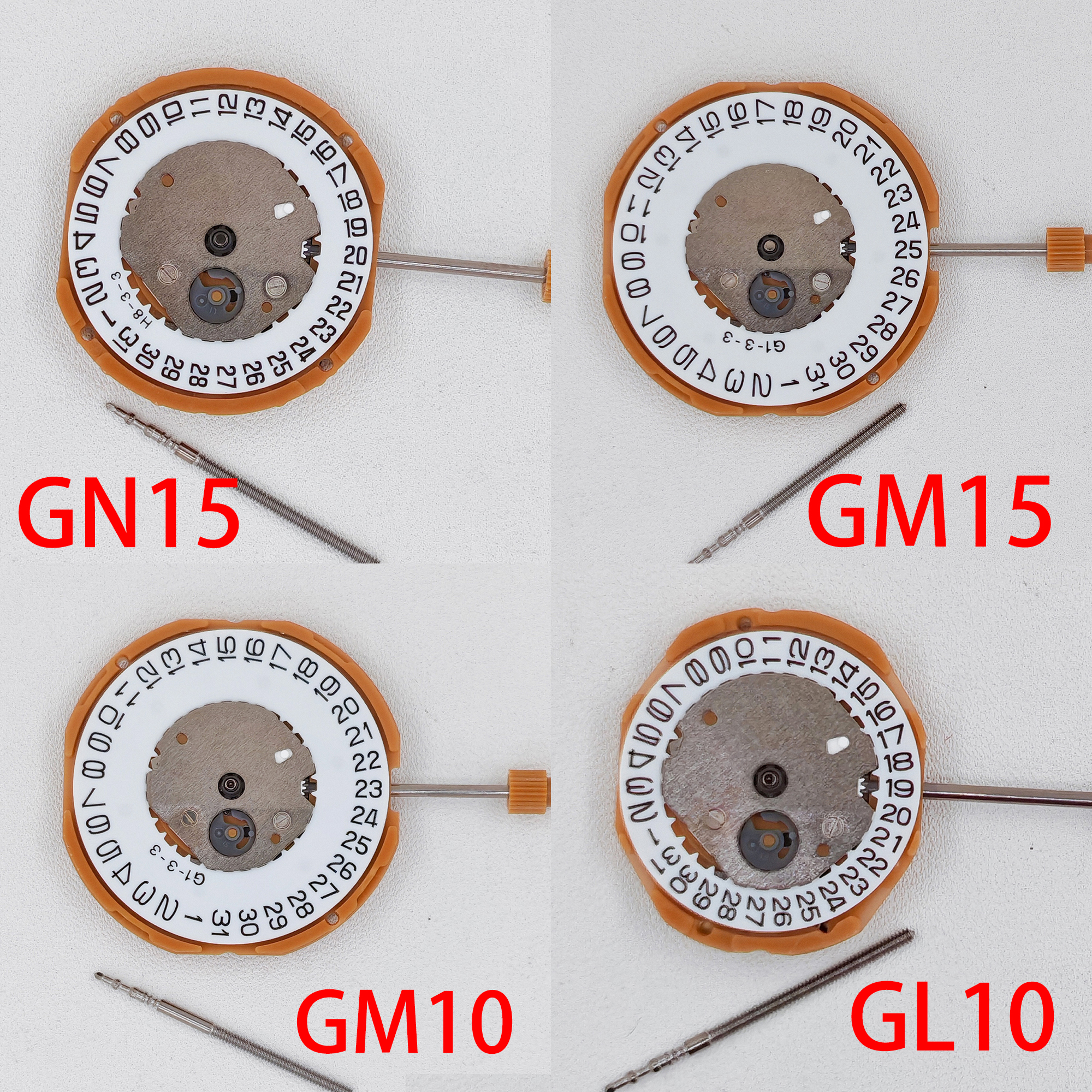 Jewels In Quartz Watches - MIYOTA GL10 GM10 GM15 GN15 Quartz