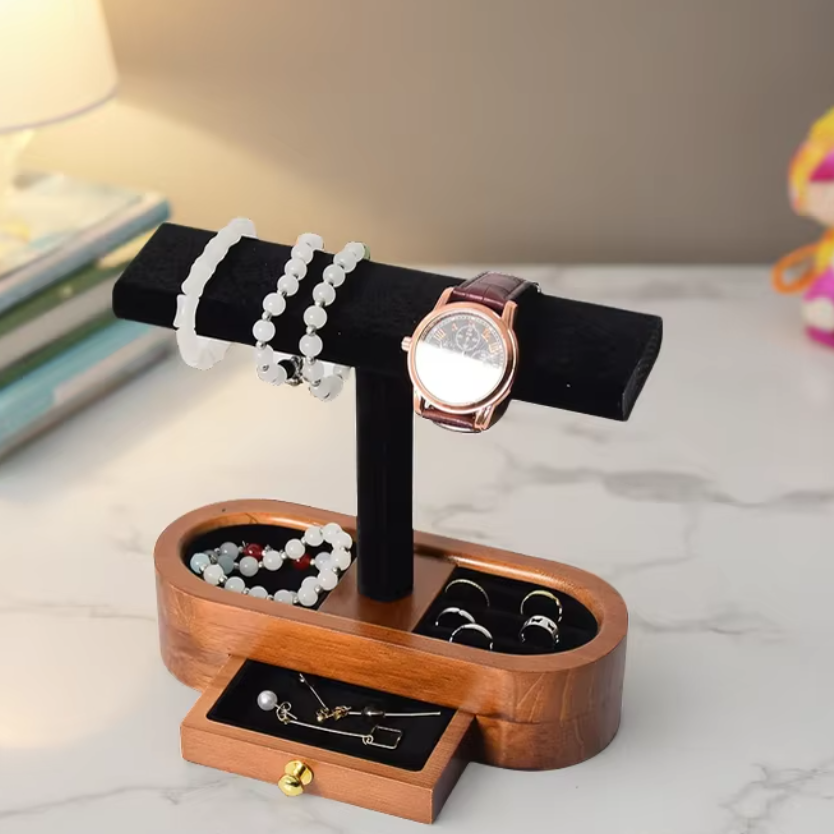 Jewelry Store For Watches - Jewelry Rack Solid Wood Jewelry Stand