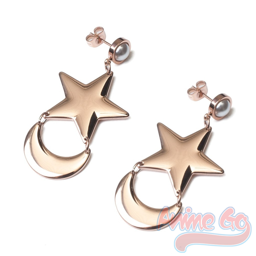 Moon Star Earrings - Anime Sailor Usagi Tsukino Cosplay Earrings