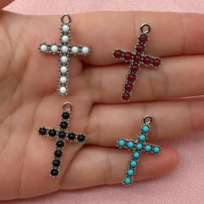 Jewelry & Watches Store - 10pcs Korean version diamond cross pendant