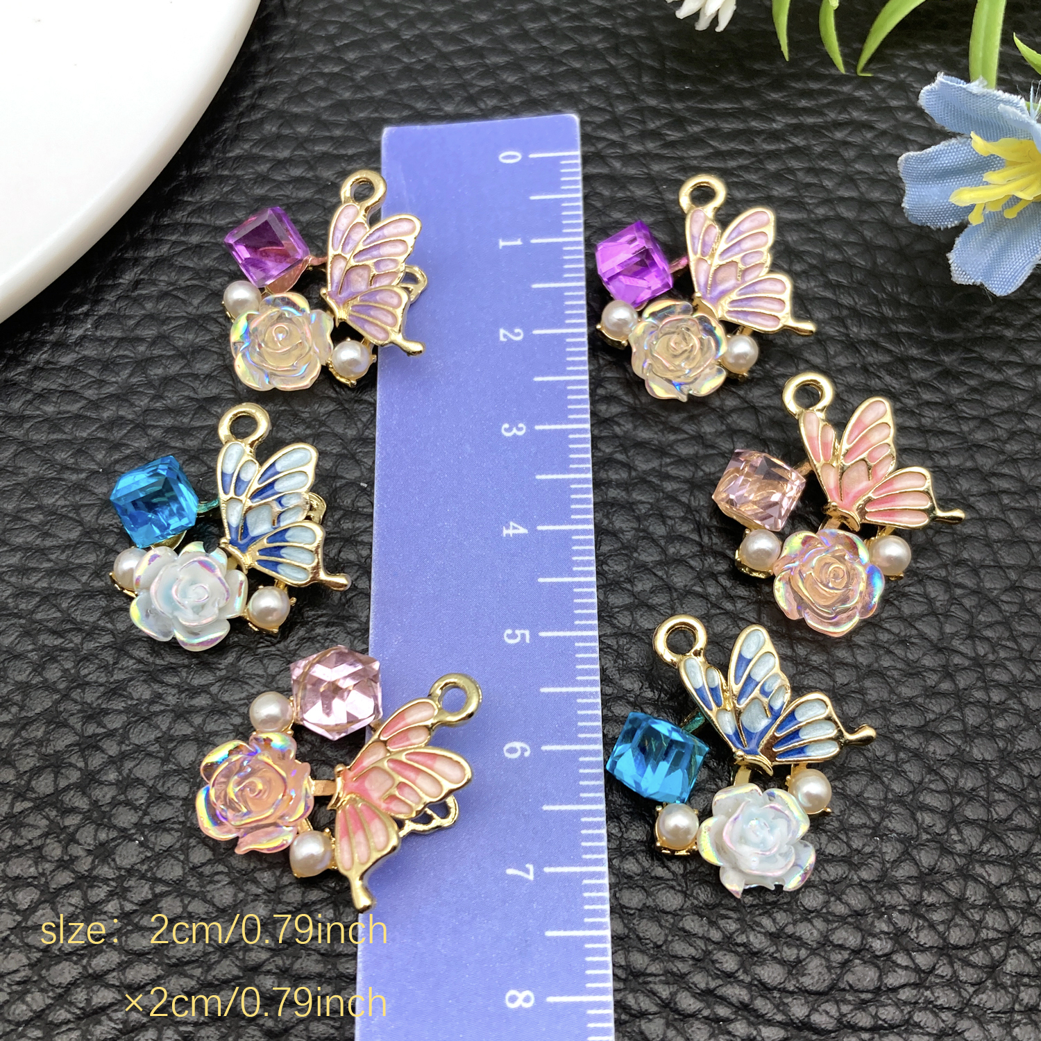 2/6 pcs Small Luxe Style Pearl - Diamond Stud Earrings 리뷰 및 가격