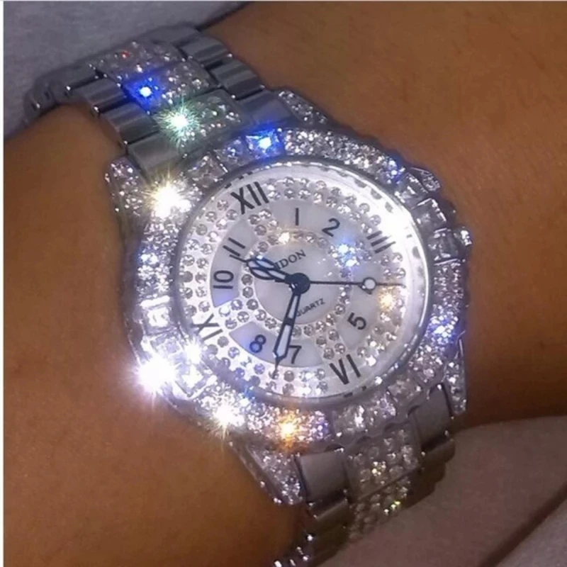 Luxury Shiny Fine Zircon Quart - Jewels In Quartz Watches 리뷰 및 가격