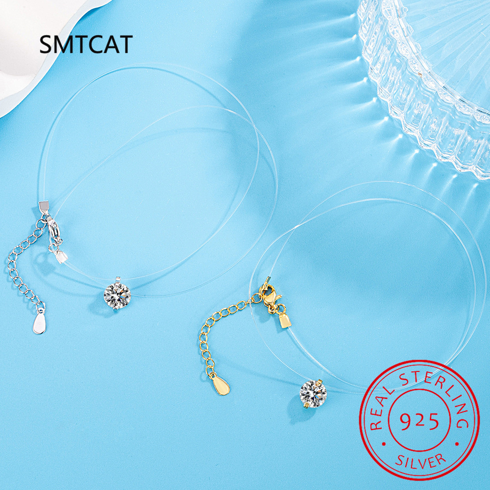0.5-2CT D Color Moissanite Nec - Crystal Choker Necklace 리뷰 및 가격
