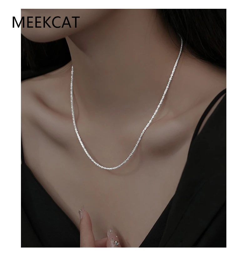 925 Sterling Silver Sparkling  - Crystal Choker Necklace 리뷰 및 가격