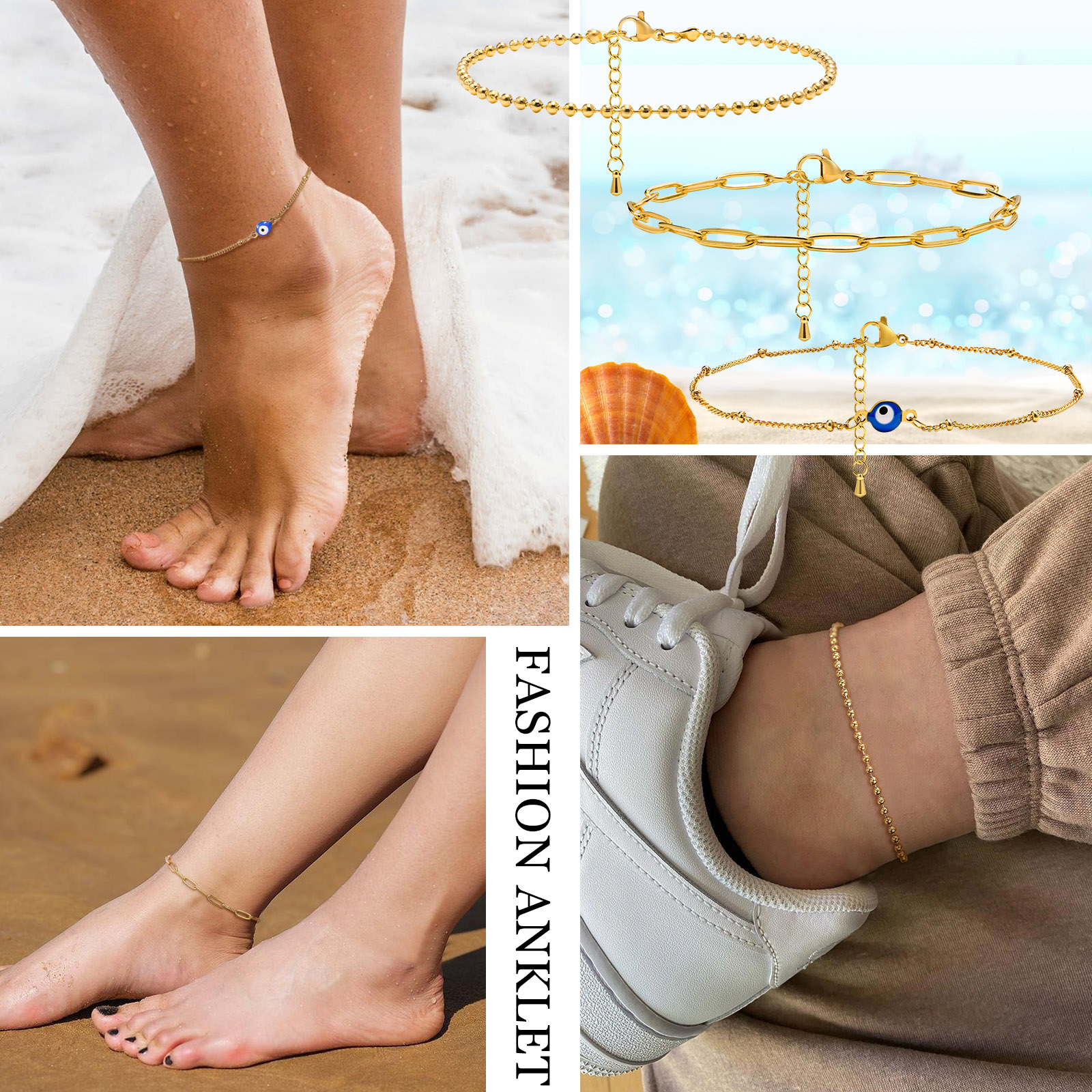 Evil Eye  Anklet Bracelet on L - Jc Jewelry & Watches Photos 리뷰 및 가격
