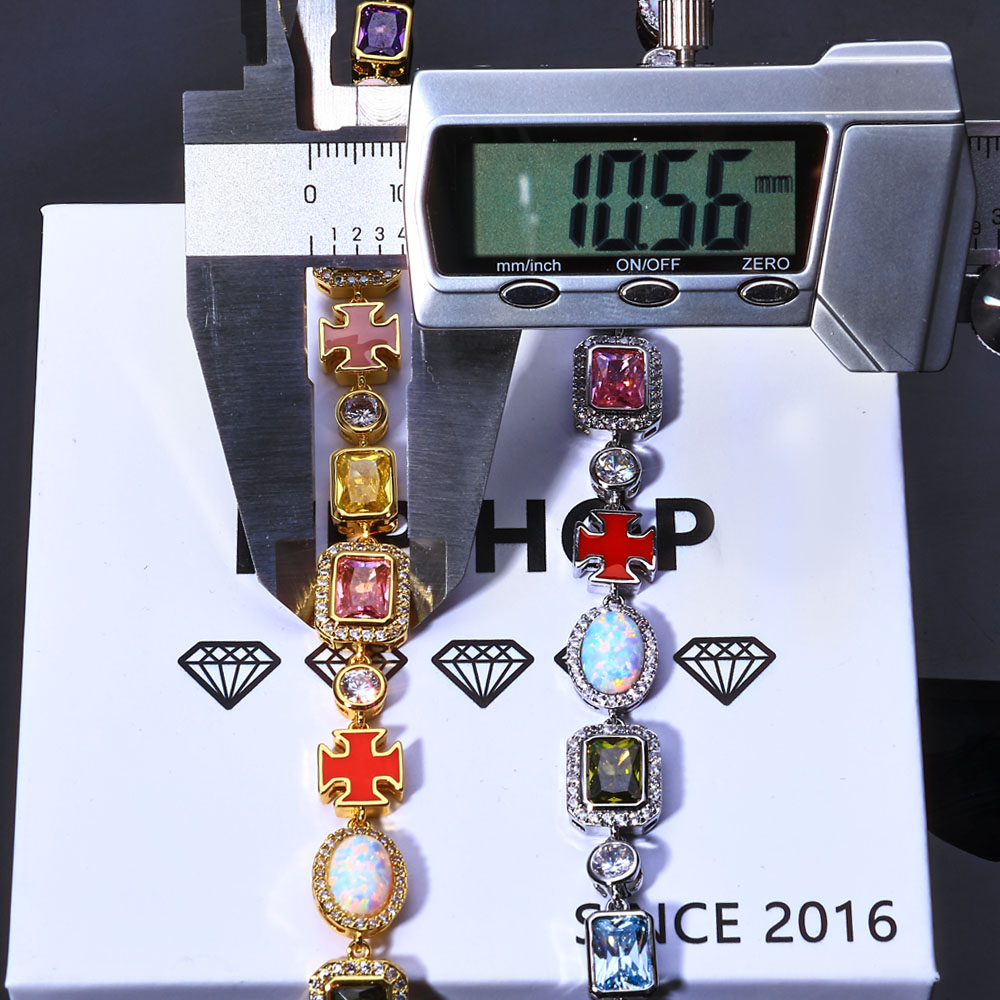 NY 10mm Colorful Gemstone Tenn - Tennis Bracelet Cubic 리뷰 및 가격