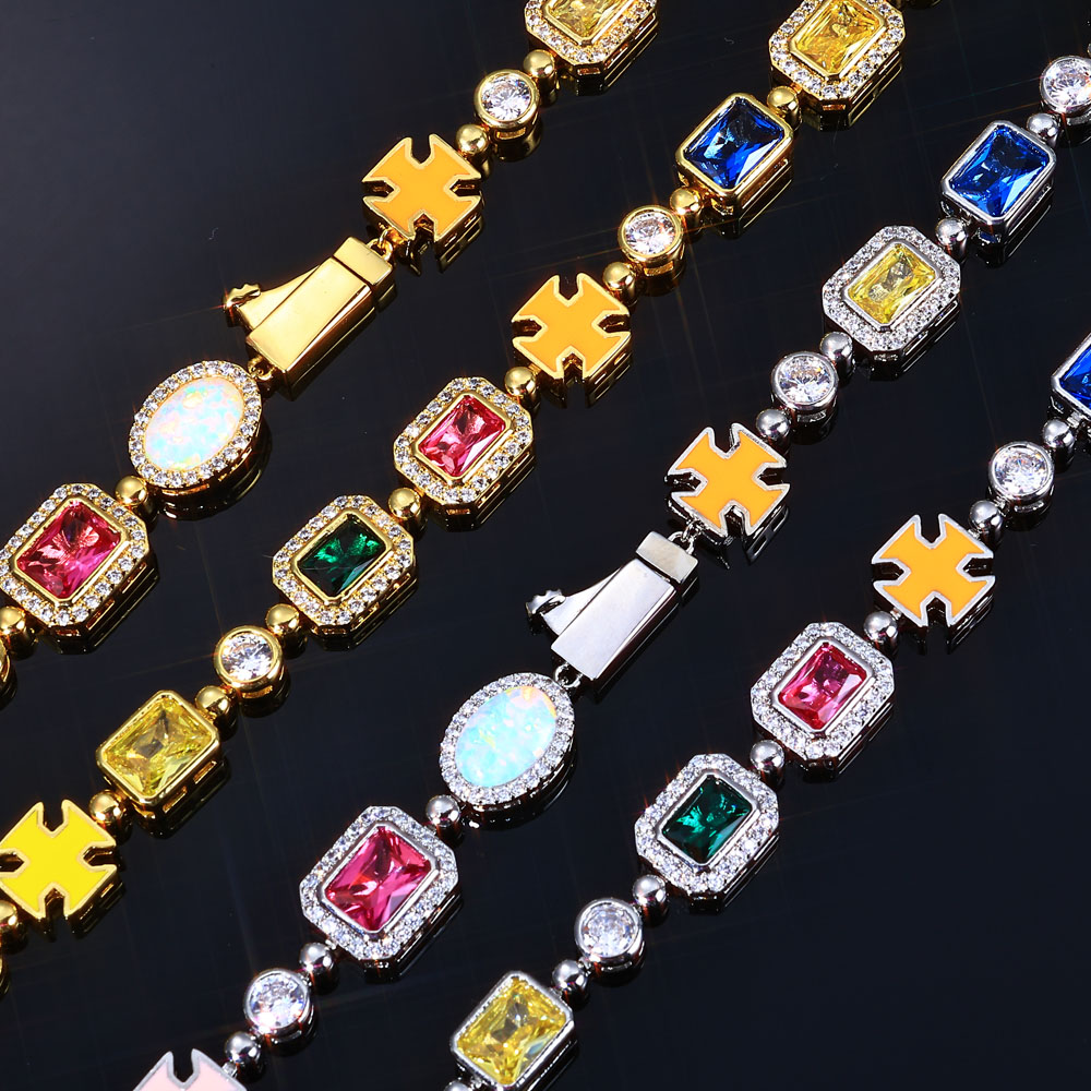 NY 10mm Colorful Gemstone Tenn - Tennis Bracelet Cubic 리뷰 및 가격