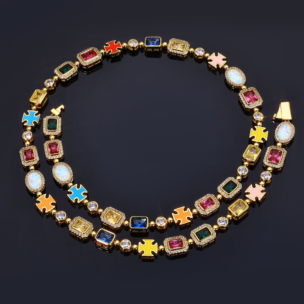 NY 10mm Colorful Gemstone Tenn - Tennis Bracelet Cubic 리뷰 및 가격