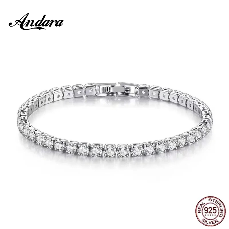 925 Sterling Silver Rose Gold  - Tennis Bracelet Cubic 리뷰 및 가격