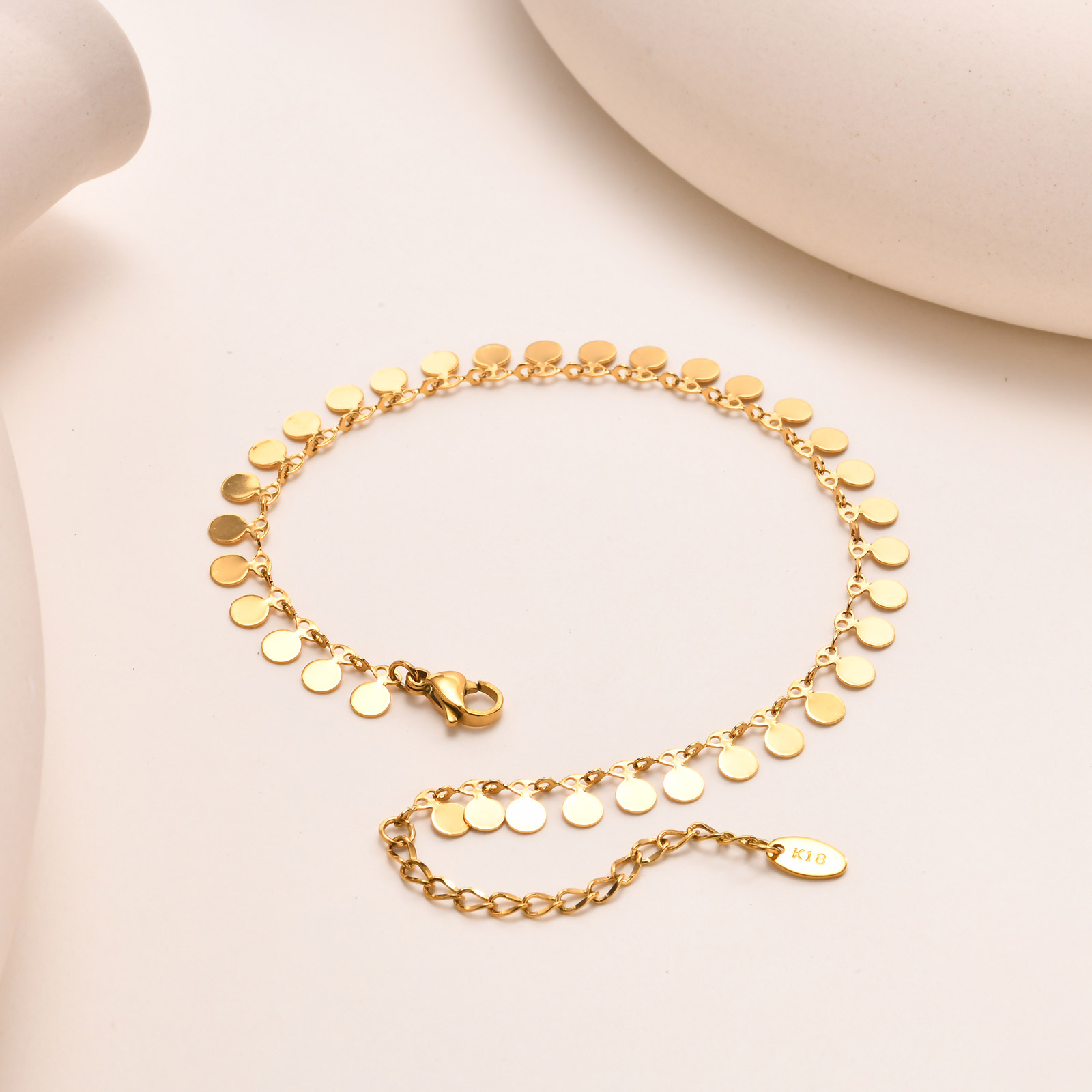 Full-gloss Disc Tassel Anklet  - Jc Jewelry & Watches Photos 리뷰 및 가격