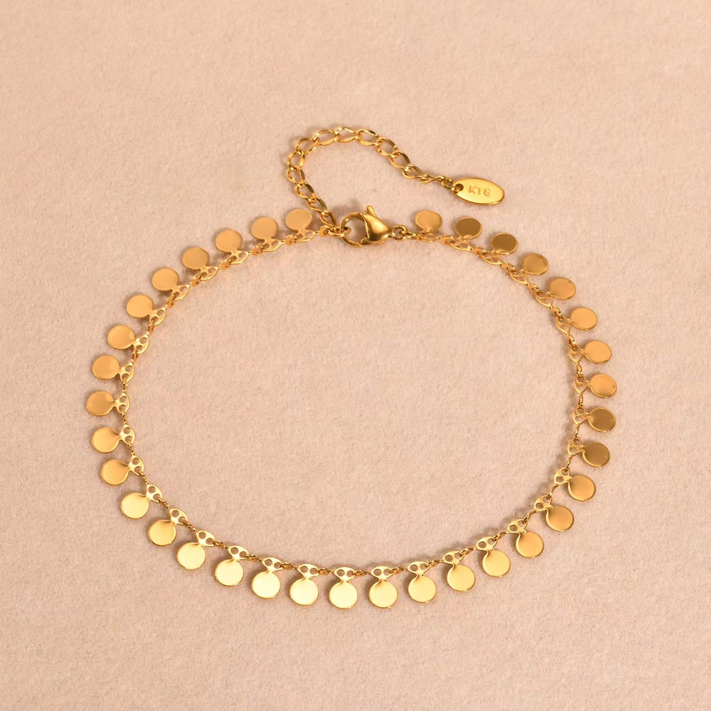 Full-gloss Disc Tassel Anklet  - Jc Jewelry & Watches Photos 리뷰 및 가격