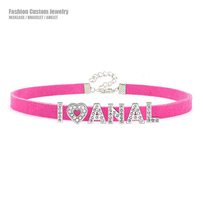 Sexy Hot Rhinestone Letters I  - Crystal Choker Necklace 리뷰 및 가격