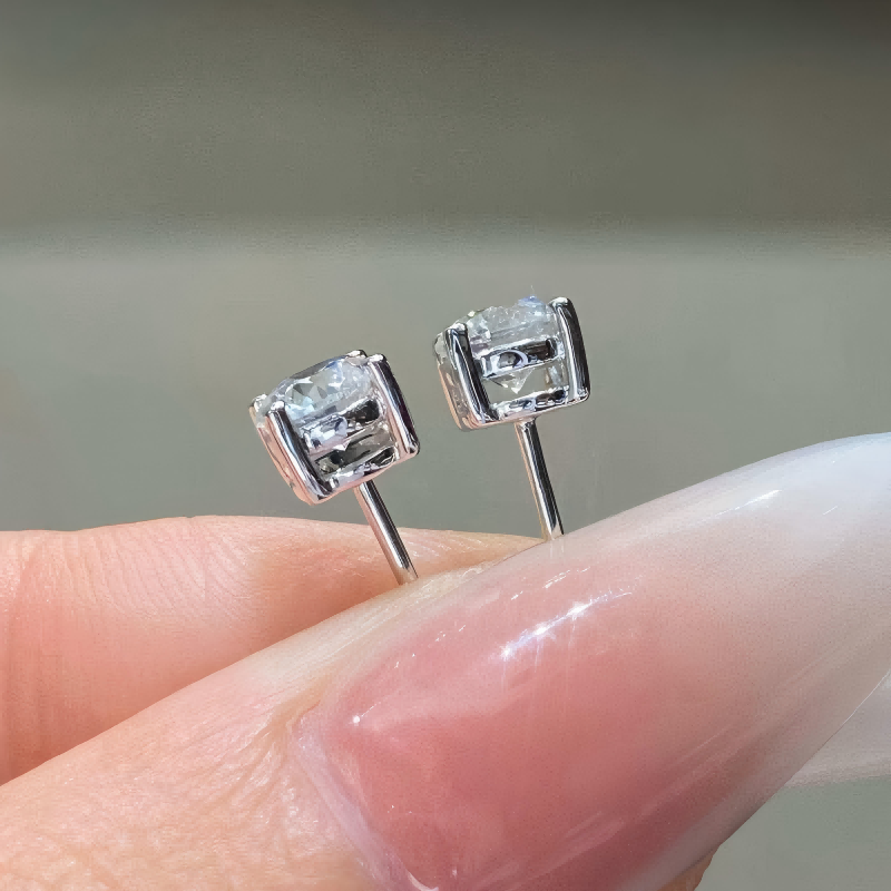 Lab Grown Diamond Round 14K go - Diamond Stud Earrings 리뷰 및 가격