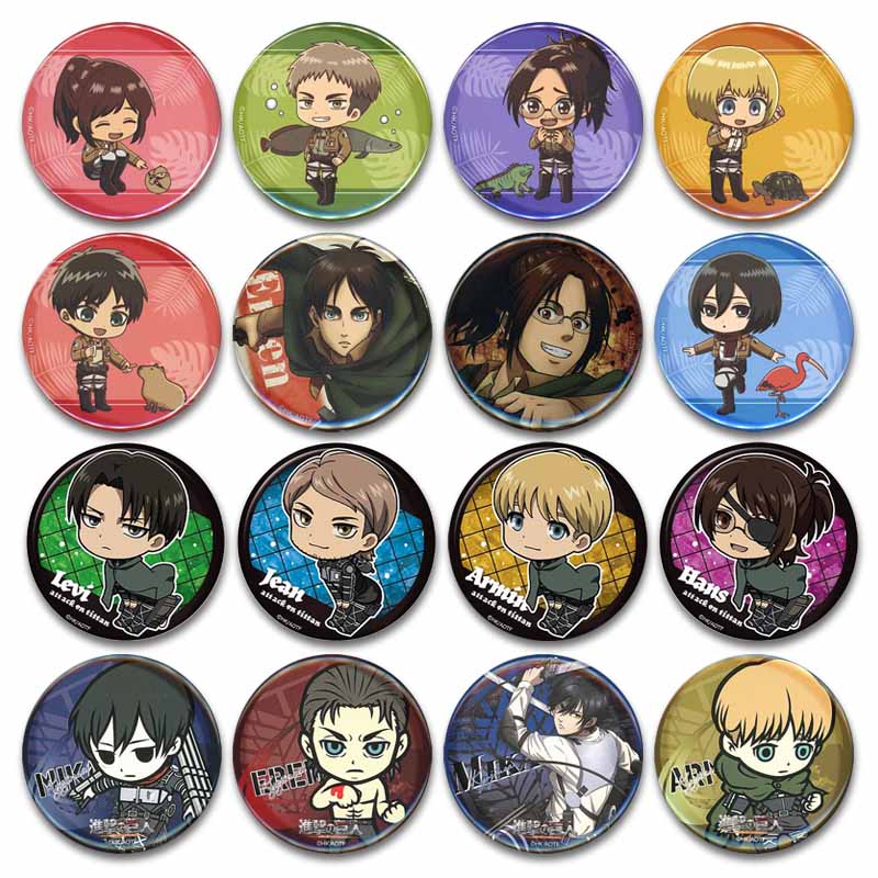 Attack on Titan Lapel Pins Cre - Levi Jewelry & Watches Inc 리뷰 및 가격