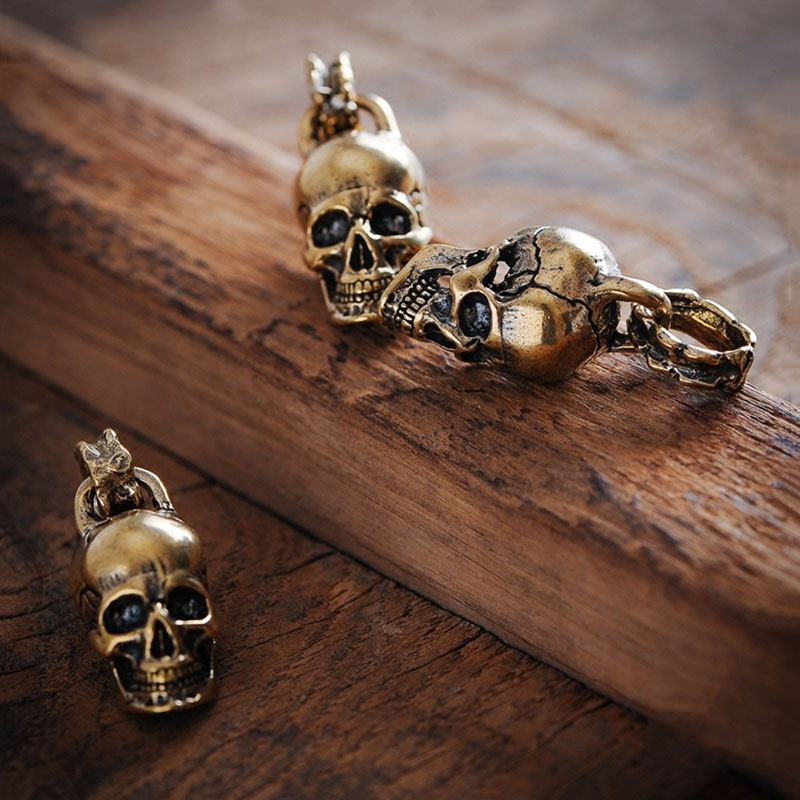 Vintage Punk Skull Head Keyrin - Gothic Skull Ring 리뷰 및 가격
