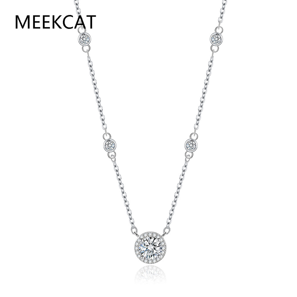 1/2/3CT Moissanite Necklaces f - Crystal Choker Necklace 리뷰 및 가격