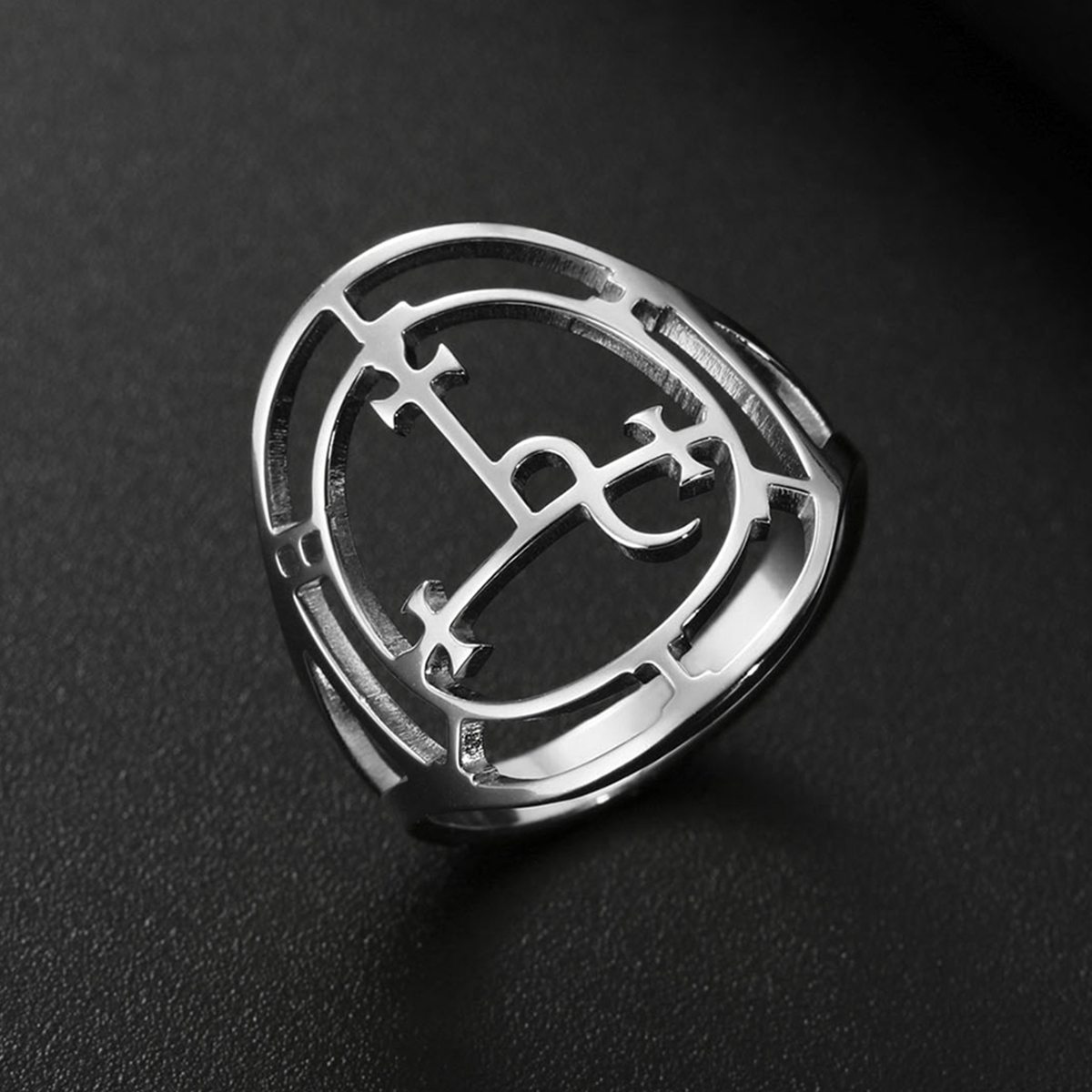 Sigil of Lilith Symbol Classic - Gothic Skull Ring 리뷰 및 가격