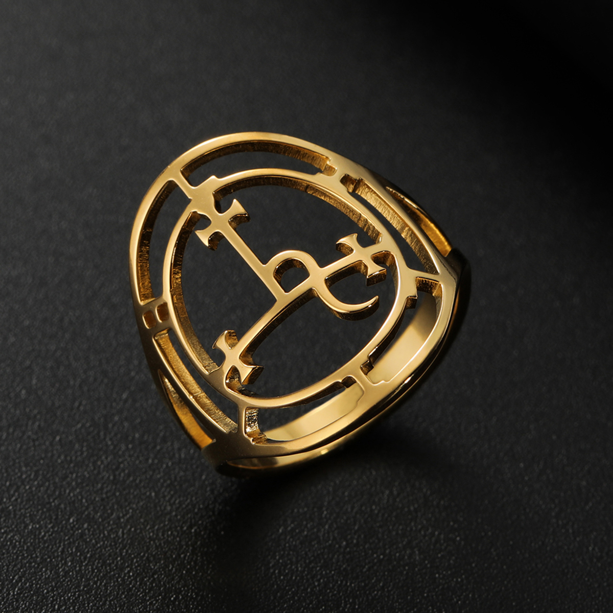 Sigil of Lilith Symbol Classic - Gothic Skull Ring 리뷰 및 가격