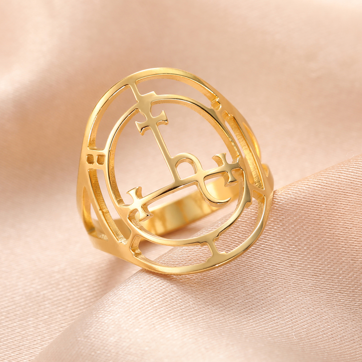 Sigil of Lilith Symbol Classic - Gothic Skull Ring 리뷰 및 가격