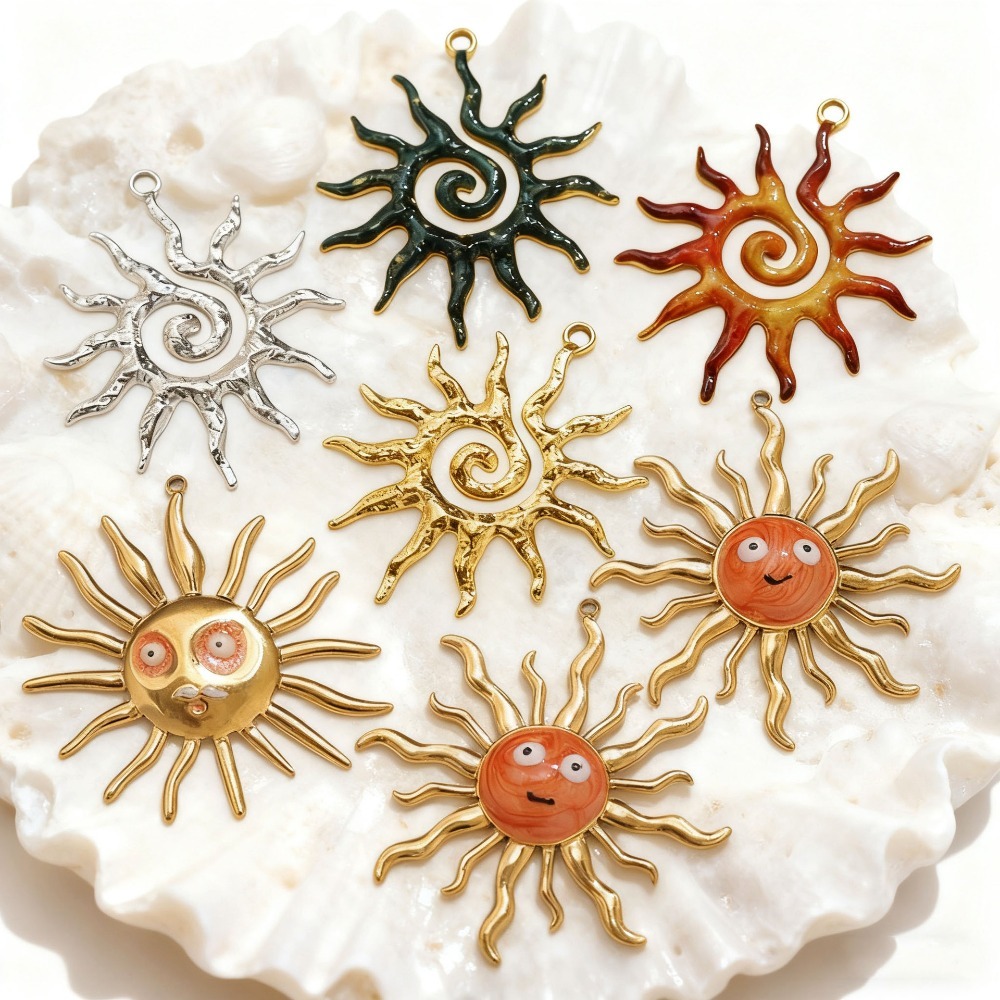 5PCS Stainless Steel Vintage S - Moon Star Earrings 리뷰 및 가격