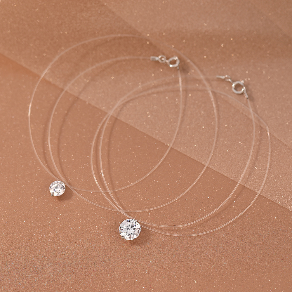 0.5-5CT Moissanite Pendant Nec - Crystal Choker Necklace 리뷰 및 가격