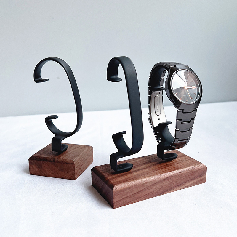 Wooden C-Shaped Watch Holder J - Jewelry And Watches Inc 리뷰 및 가격