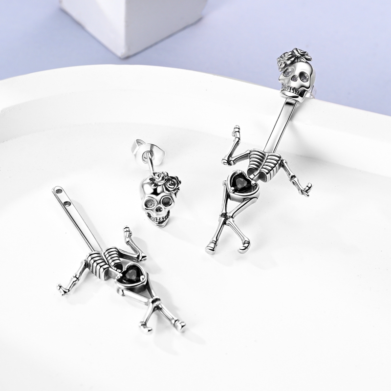 Halloween Earrings Ring Neckla - Gothic Skull Ring 리뷰 및 가격