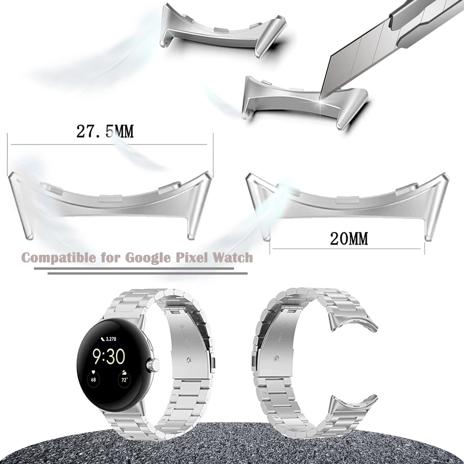 1/2 pair Metal Connector For G - Jewelry Stores Watches 리뷰 및 가격