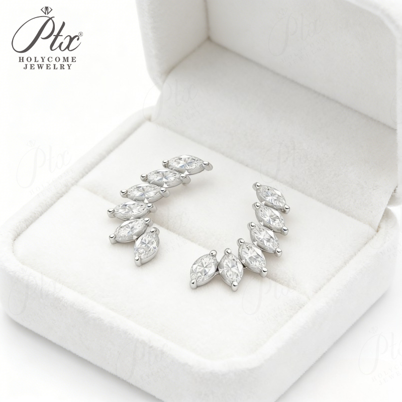 Stud Earrings 6-stone Marquise - Diamond Stud Earrings 리뷰 및 가격