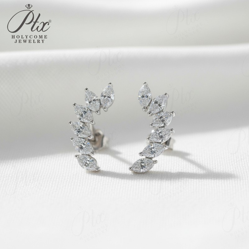 Stud Earrings 6-stone Marquise - Diamond Stud Earrings 리뷰 및 가격