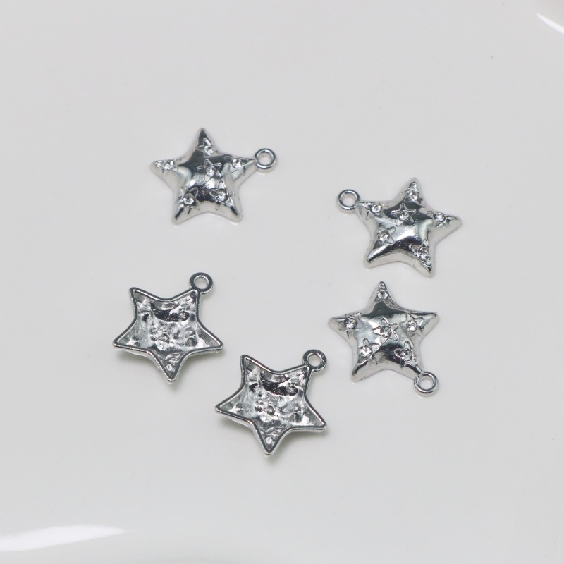 10Pcs DIY Crystal Stars Charms - Moon Star Earrings 리뷰 및 가격