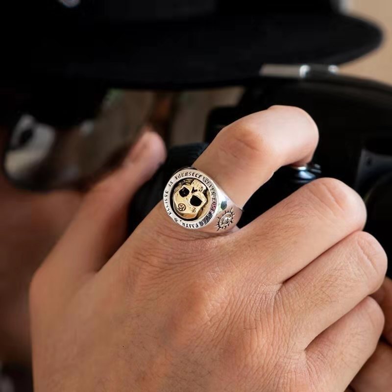 S925 Sterling Silver Fashion M - Gothic Skull Ring 리뷰 및 가격