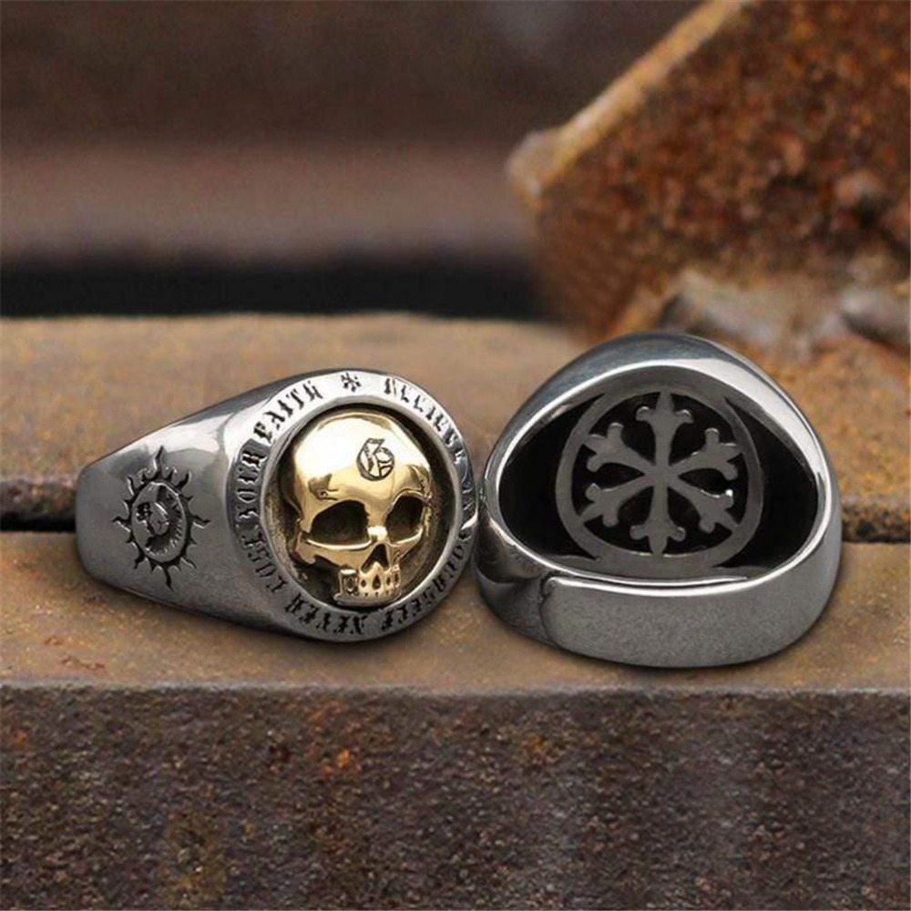 S925 Sterling Silver Fashion M - Gothic Skull Ring 리뷰 및 가격