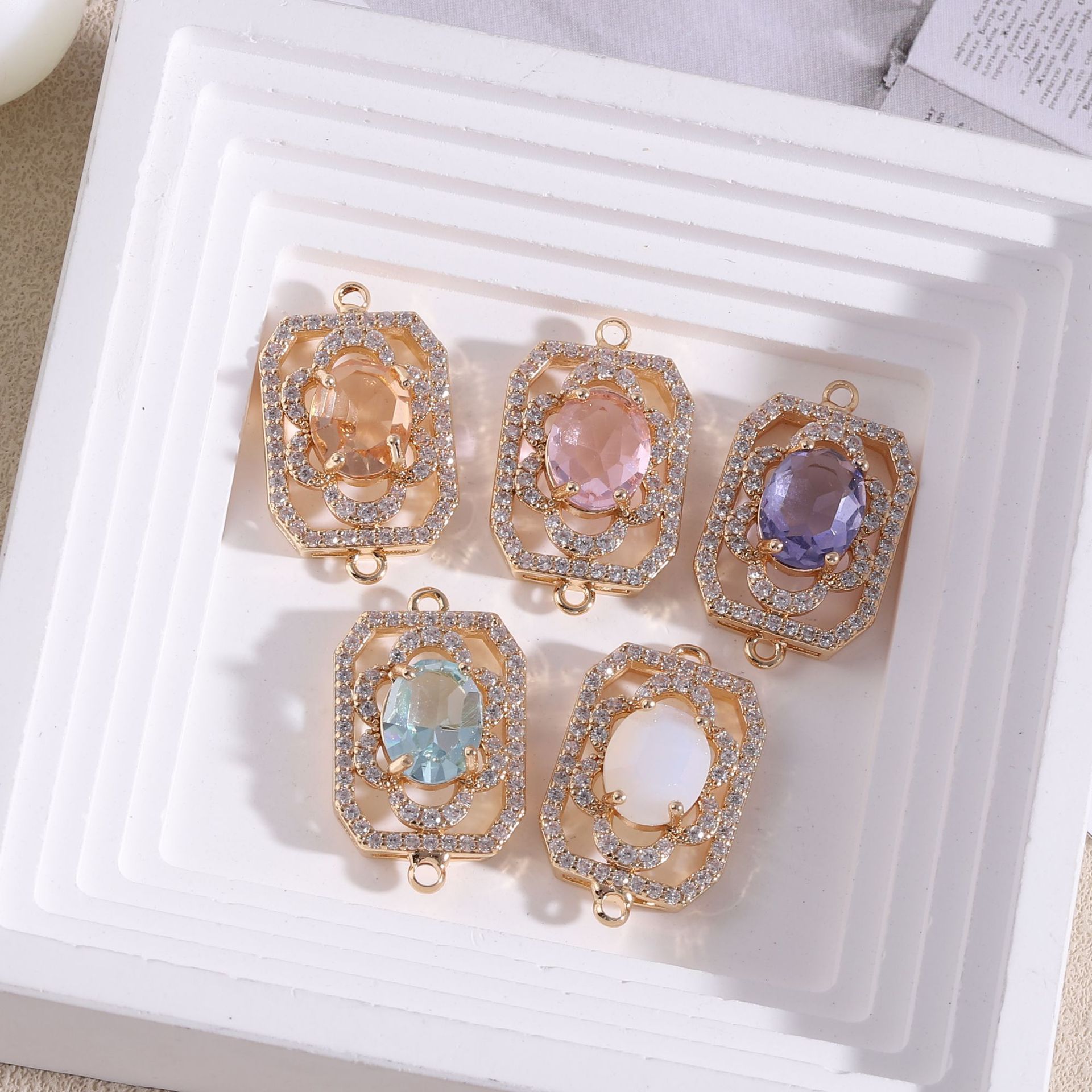 10pcs/ Bag   Diamond studded r - Diamond Stud Earrings 리뷰 및 가격