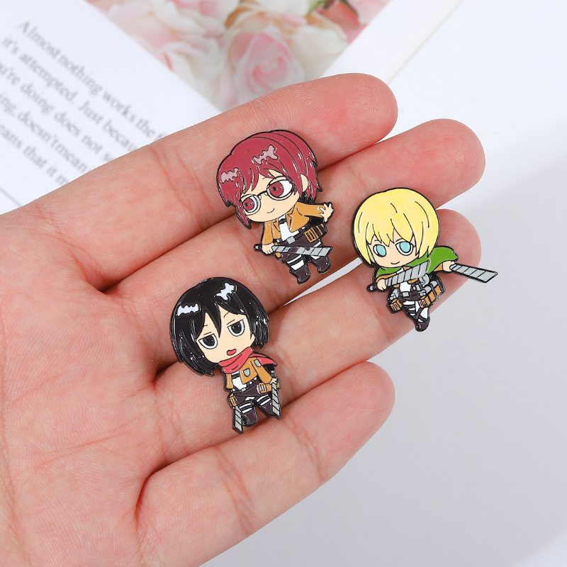 Eren Chibi Enamel Pins Custom  - Levi Jewelry & Watches Inc 리뷰 및 가격