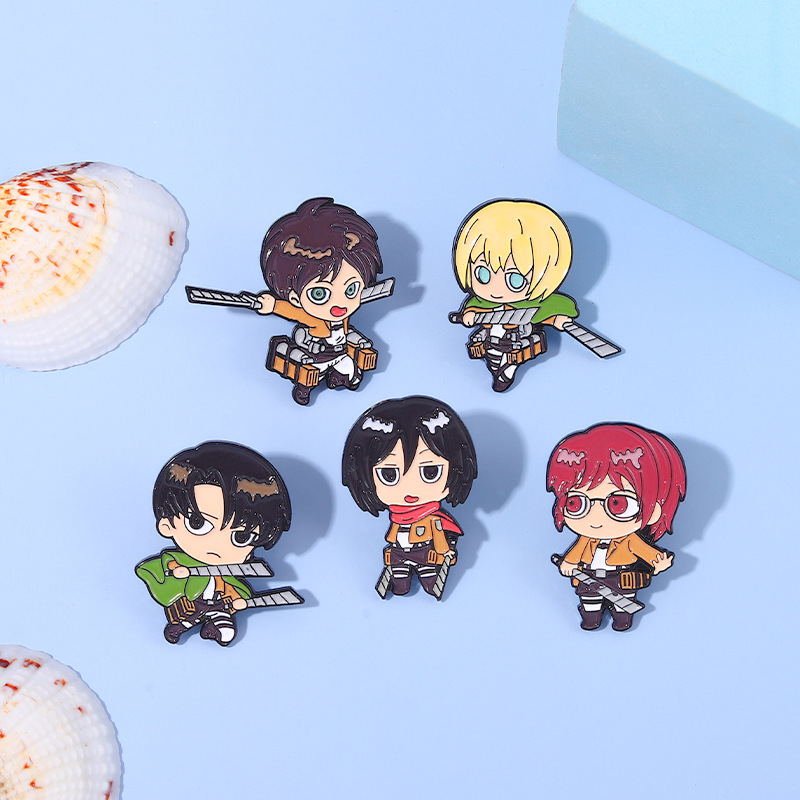 Eren Chibi Enamel Pins Custom  - Levi Jewelry & Watches Inc 리뷰 및 가격