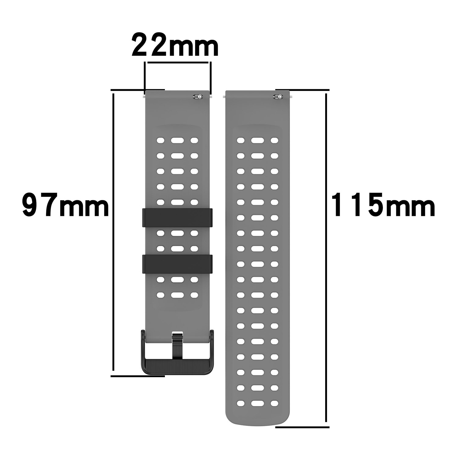 22mm Sports Silicone Strap For - A1 Watches & Jewelry New York Photos 리뷰 및 가격