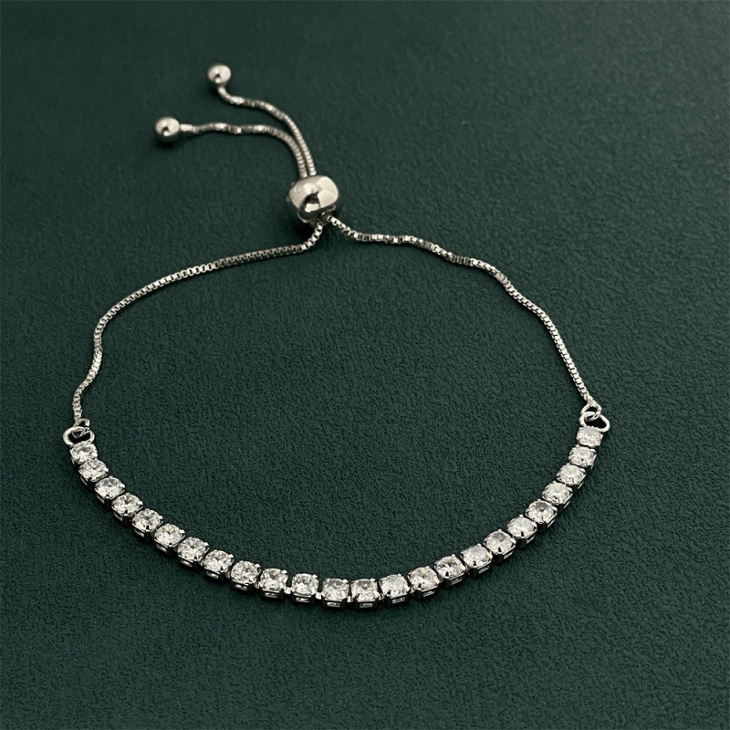 925 Sterling Silver Adjustable - Tennis Bracelet Cubic 리뷰 및 가격