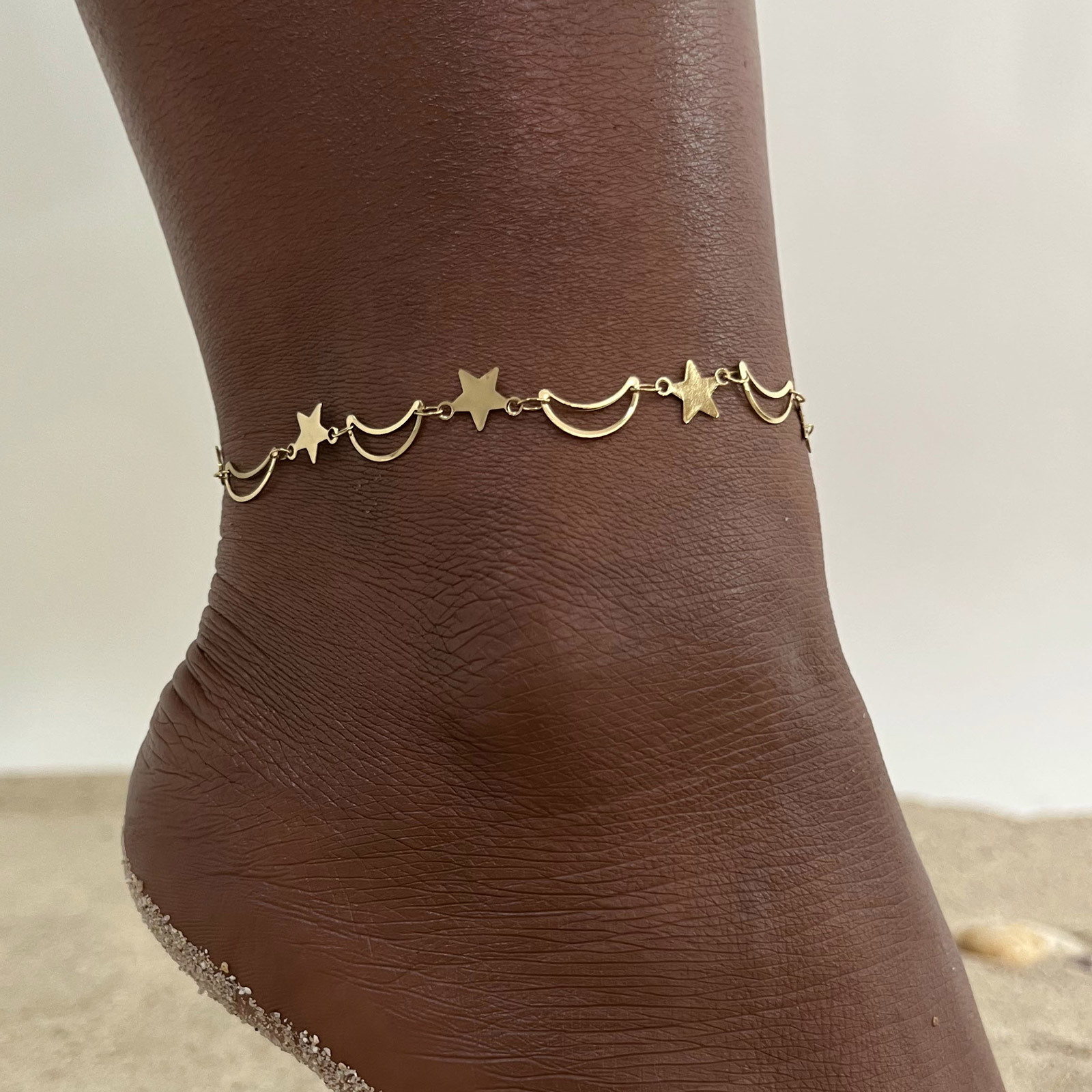 Dainty Hollow Star Moon Anklet - Jc Jewelry & Watches Photos 리뷰 및 가격