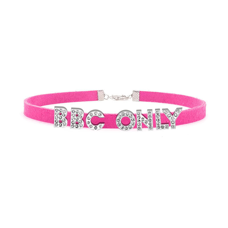 Rhinestone Letter BBC ONLY Nec - Crystal Choker Necklace 리뷰 및 가격