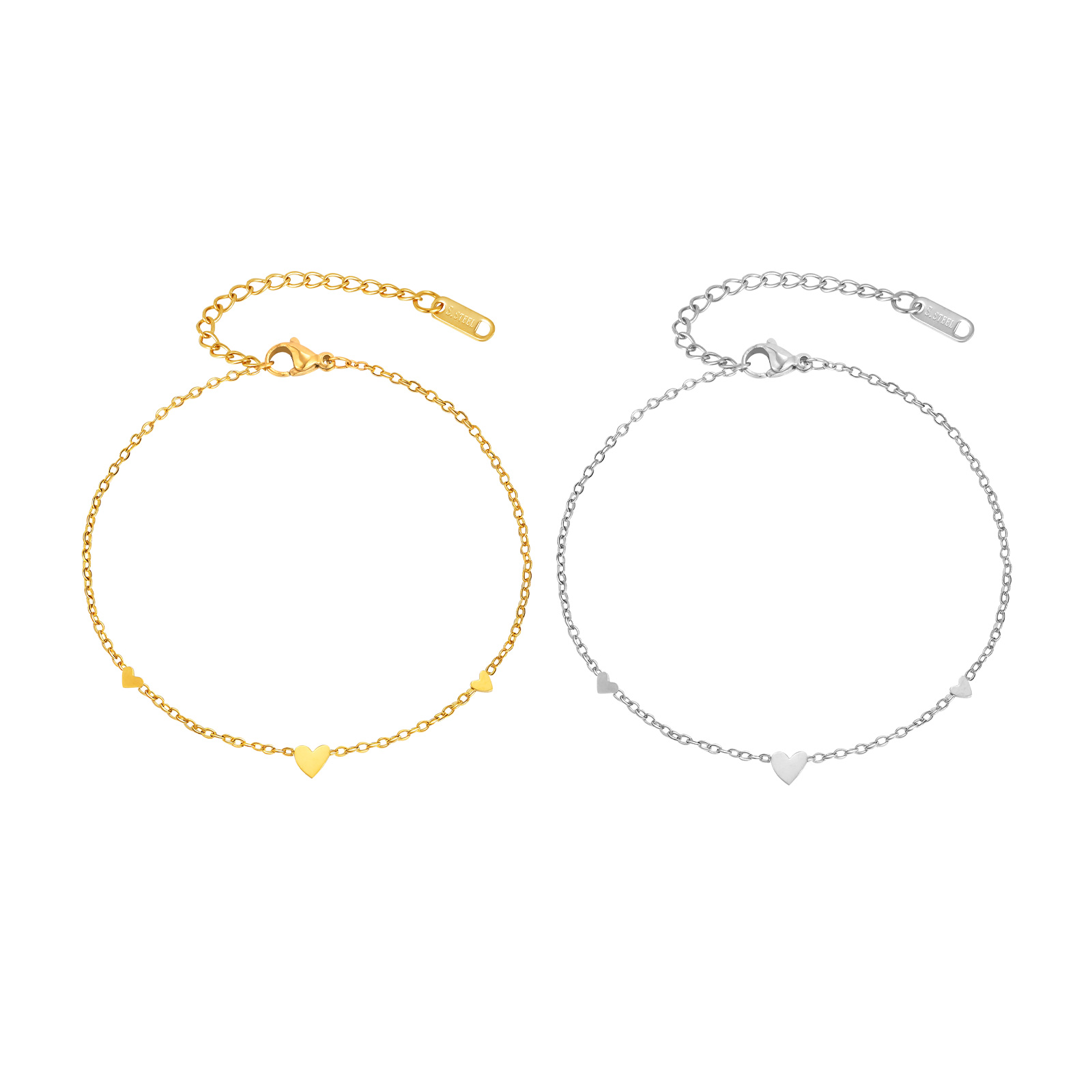 Stainless Steel Heart Anklets  - Jc Jewelry & Watches Photos 리뷰 및 가격