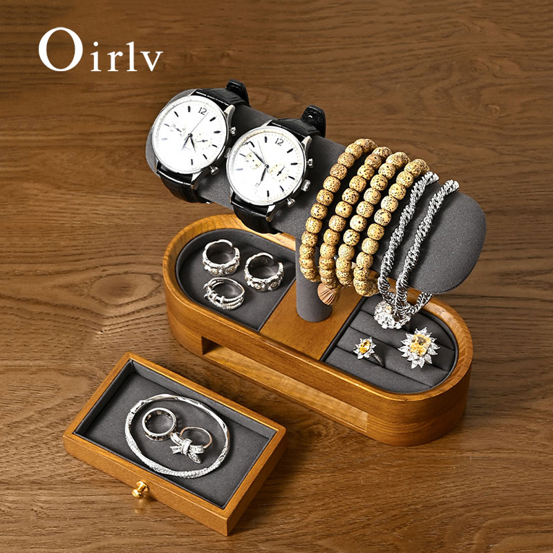 Oirlv Solid Wood Watch Organiz - Jewelry Stores Watches 리뷰 및 가격