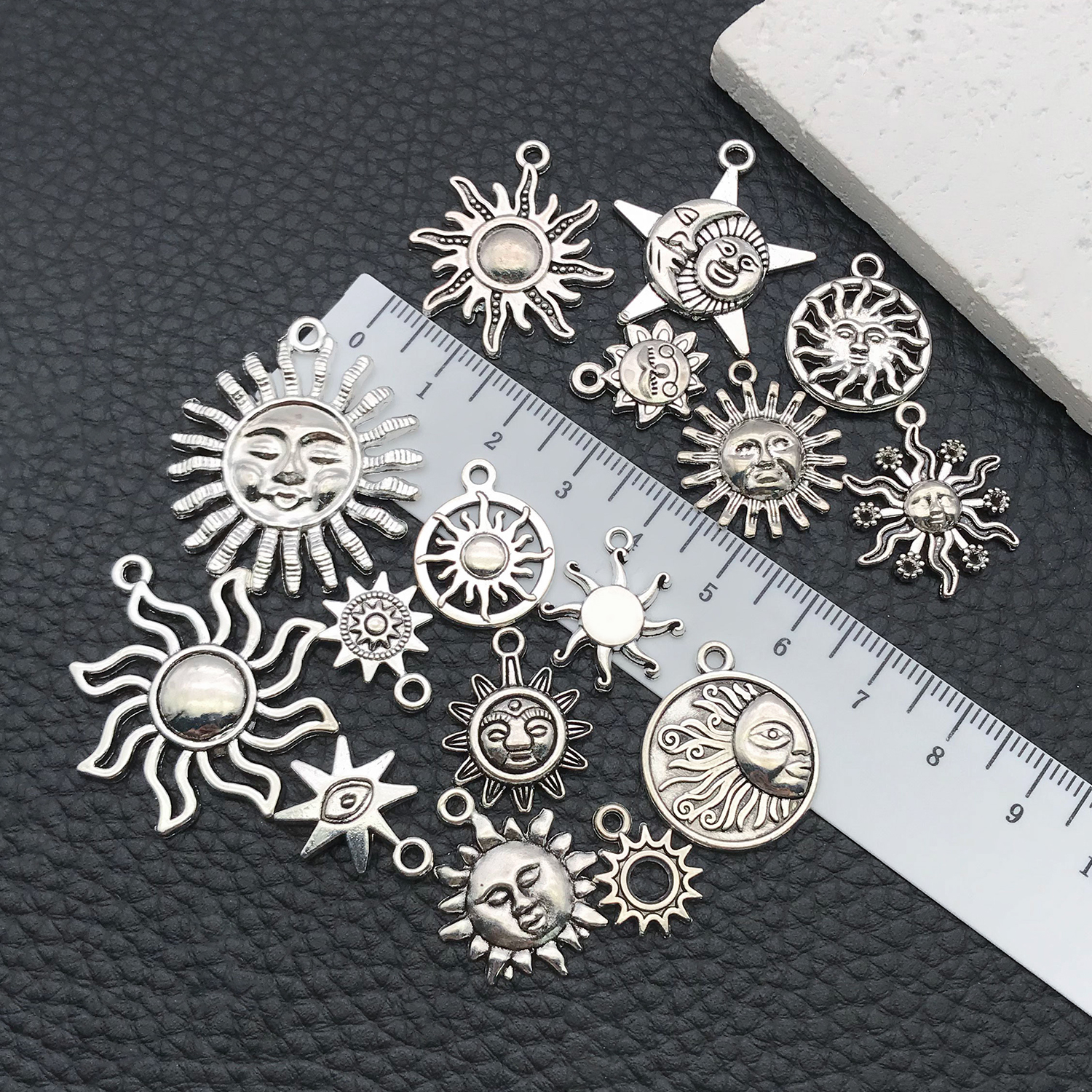 16/20pcs Antique Silver Celest - Moon Star Earrings 리뷰 및 가격